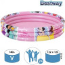 Детский надувной бассейн BESTWAY DISNEY PRINCESS 122x25 см, 140 л, от 2 лет