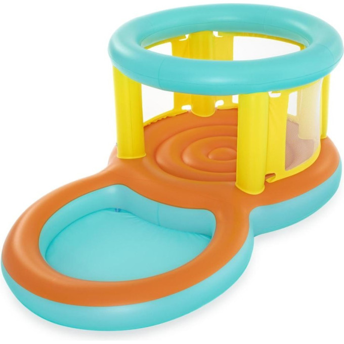 Игровой бассейн BESTWAY ДЖАМПТОРИЯ 239х142х102см с батутом, 70л, 3-6 лет