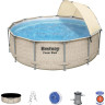 Каркасный бассейн BESTWAY POWER STEEL 396x107см, 11133л