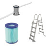 Каркасный бассейн BESTWAY POWER STEEL 404х201х100см, 6478л, фильтр-насос 2006л/ч
