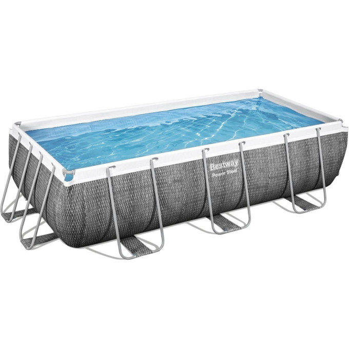 Каркасный бассейн BESTWAY POWER STEEL 404х201х100см, 6478л, фильтр-насос 2006л/ч