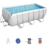 Каркасный бассейн BESTWAY POWER STEEL 412х201х122см, 8124л + фильтр-насос 2006 л/ч