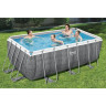 Каркасный бассейн BESTWAY POWER STEEL 412х201х122см, 8124л + фильтр-насос 2006 л/ч, лестница