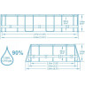 Каркасный бассейн BESTWAY POWER STEEL 427х250х100см, 7250л + фильтр-насос 2006 л/ч, лестница