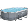 Каркасный бассейн BESTWAY POWER STEEL 427х250х100см, 7250л + фильтр-насос 2006 л/ч, лестница