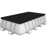 Каркасный бассейн BESTWAY POWER STEEL 488х244х122см, 11532л + фильтр-насос 3028 л/ч, тент, лестница