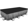 Каркасный бассейн BESTWAY POWER STEEL 488х244х122см + фильтр-насос 3028 л/ч, тент, лестница