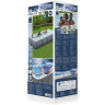 Каркасный бассейн BESTWAY POWER STEEL 549х274х122см, 14812л + фильтр-насос 5678 л/ч, тент, лестница