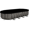 Каркасный бассейн BESTWAY POWER STEEL 561ES 732x366x1.32см, 28068 л, фильтр-насос 9463 л\ч, лестница, тент, поплавок-дозатор