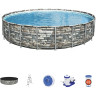 Каркасный бассейн BESTWAY POWER STEEL 671x132см 