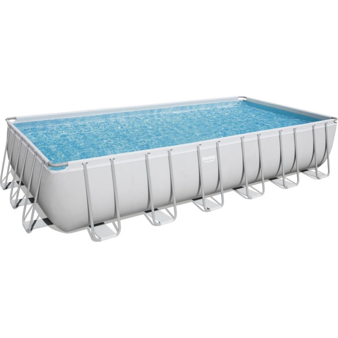 Каркасный бассейн BESTWAY POWER STEEL 732х366х132см, 30045л + песочный ф/насос 5678 л/ч, тент, лестница