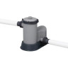 Каркасный бассейн BESTWAY POWER STEEL Ротанг 549x122см + фильтр-насос 5678 л/ч, тент, лестница