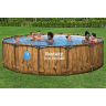 Каркасный бассейн BESTWAY SPLASHVIEW POOL 561JM BW, 427х107см, фильтр-насос, лестница, тент