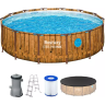 Каркасный бассейн BESTWAY SPLASHVIEW POOL 561JM BW, 427х107см, фильтр-насос, лестница, тент