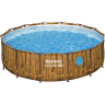 Каркасный бассейн BESTWAY SPLASHVIEW POOL 561JM BW, 427х107см, фильтр-насос, лестница, тент