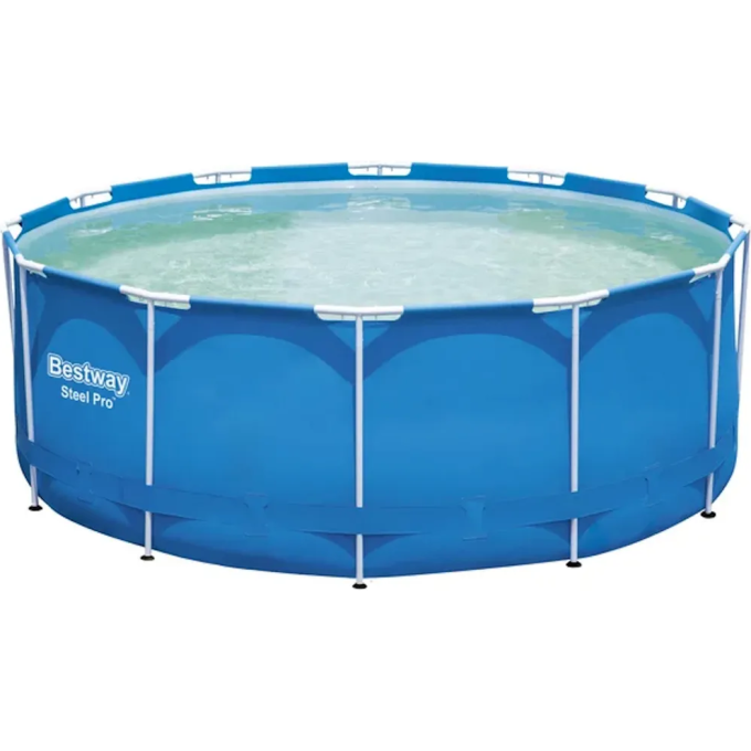 Каркасный бассейн BESTWAY STEEL PRO 13898/56420 366х122см, 10250л, фильтр-насос 2006л/ч, лестница