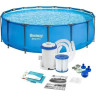 Каркасный бассейн BESTWAY STEEL PRO 14415, 305х100 см фильтр