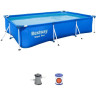 Каркасный бассейн BESTWAY STEEL PRO 300х201х66см, 3300л + фильтр-насос 1249 л/ч