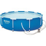 Каркасный бассейн BESTWAY STEEL PRO 305х76см, 4678л + фильтр-насос 1249 л/ч
