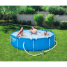 Каркасный бассейн BESTWAY STEEL PRO 305х76см, 4678л + фильтр-насос 1249 л/ч