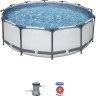 Каркасный бассейн BESTWAY STEEL PRO MAX 366х100см, 9150л + фильтр-насос 2006 л/ч