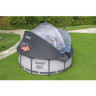 Каркасный бассейн BESTWAY STEEL PRO MAX 366х100см, 9150л, с навесом, фил.-насос 2006л/ч, лестница