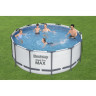 Каркасный бассейн BESTWAY STEEL PRO MAX 366х122см, 10250л + фильтр-насос 2006 л/ч, тент, лестница