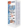 Каркасный бассейн BESTWAY STEEL PRO MAX 427х107см, 13030л + фильтр-насос 3028 л/ч, тент, лестница