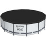 Каркасный бассейн BESTWAY STEEL PRO MAX 427х122см, 15232л + фильтр-насос 3028 л/ч, тент, лестница