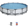 Каркасный бассейн BESTWAY STEEL PRO MAX 427х84см, 10220л + фильтр-насос 2006 л/ч