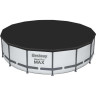 Каркасный бассейн BESTWAY STEEL PRO MAX 457х107см, 14970л + фильтр-насос 3028 л/ч, тент, лестница