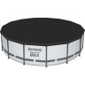 Каркасный бассейн BESTWAY STEEL PRO MAX 457х122см, 16015л + фильтр-насос 3028 л/ч, тент, лестница