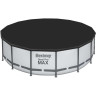 Каркасный бассейн BESTWAY STEEL PRO MAX 488х122см, 19480л + фильтр-насос 5678 л/ч, тент, лестница