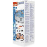 Каркасный бассейн BESTWAY STEEL PRO MAX 488х122см, 19480л + фильтр-насос 5678 л/ч, тент, лестница