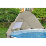Каркасный бассейн BESTWAY STEEL PRO MAX 561FY 396x107см, 11133 л, фильтр-насос 2006 л\ч, лестница, тент, навес