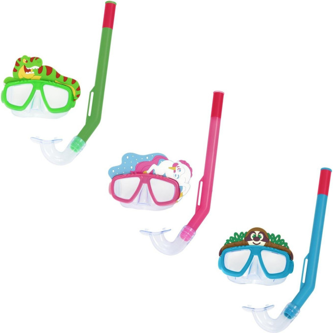 Комплект для плавания BESTWAY LIL ANIMAL SNORKEL от 3 лет, 3 вида