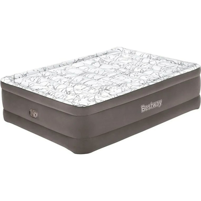 Надувная кровать 152х203х56см BESTWAY ATRITECH FASHION FLOCKUAROVER