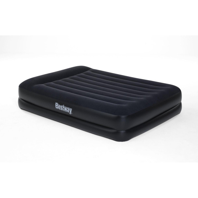 Надувная кровать BESTWAY TRITECH 152х203х46см с подголовником, встроенный насос 220V