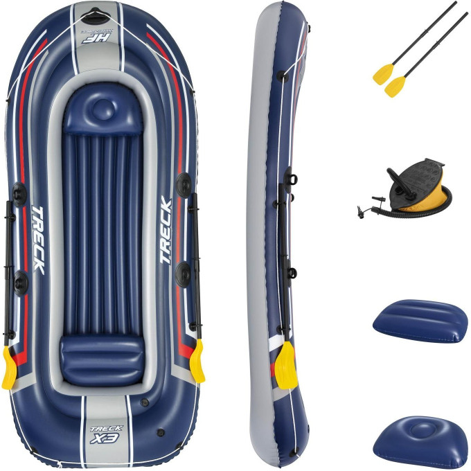 Надувная лодка BESTWAY TRECK X3, 307х126см, до 270кг