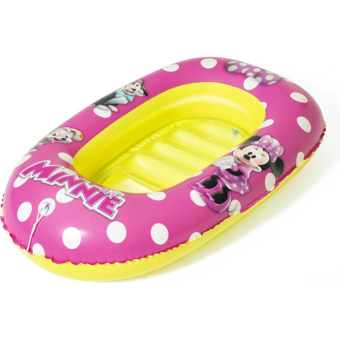 Надувная лодочка BESTWAY 91083 MINNIE MOUSE 112х71см с окошком, 3-6 лет