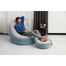Надувное кресло 100х121х86см BESTWAY COMFORT CRUISER с пуфиком 54х54х26см, 2 цвета