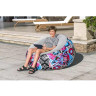 Надувное кресло BESTWAY INFLATE-A-CHAIR FLORAL 75111 112x112x66см