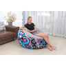 Надувное кресло BESTWAY INFLATE-A-CHAIR FLORAL 75111 112x112x66см