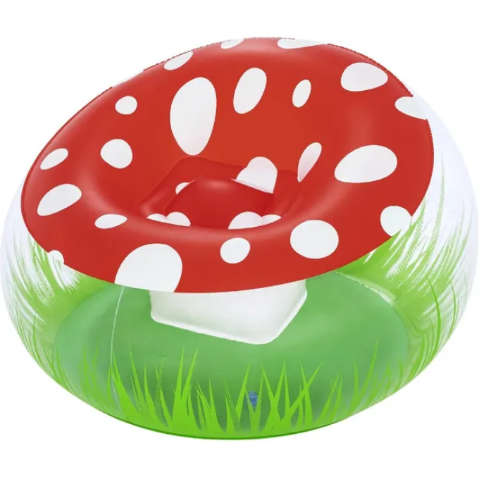 Надувное кресло BESTWAY MIGHTY MUSHROOM 75123 112x112x66см, до 75 кг, от 6 лет