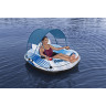 Надувной круг-кресло BESTWAY RAPID RIDER 43725 137x137см с ручками и подстаканником, навес, до 100 кг