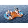 Надувной круг-кресло BESTWAY RAPID RIDER II 251х132см для двоих, с ручками и подстакаником, до 180кг