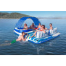Надувной матрас-остров 389х274см BESTWAY TROPICAL BREEZE с навесом, до 540кг