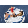 Надувной матрас-остров BESTWAY LAZY DAYZ 256х256см (239х239х63,5см) с ручками и подстаканниками, до 450кг