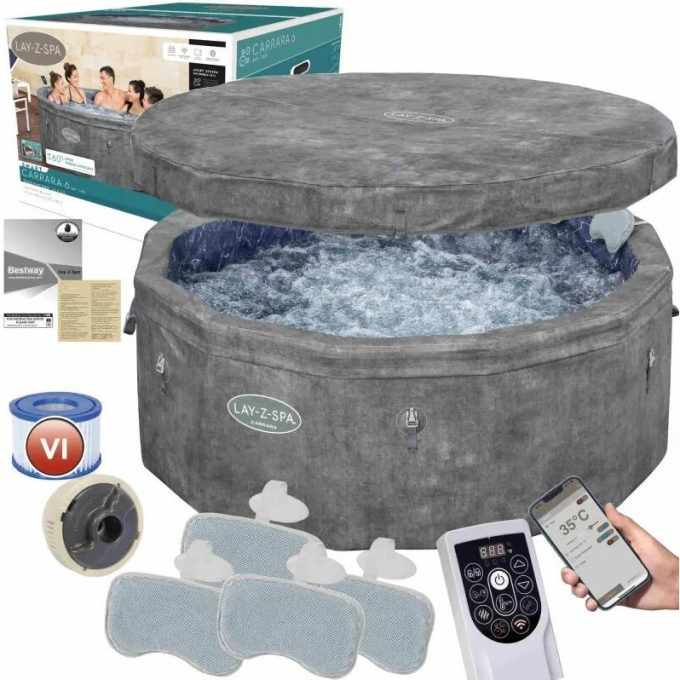 СПА-бассейн BESTWAY CARRARA AIRJET 6001V BW150/170х65см 850л