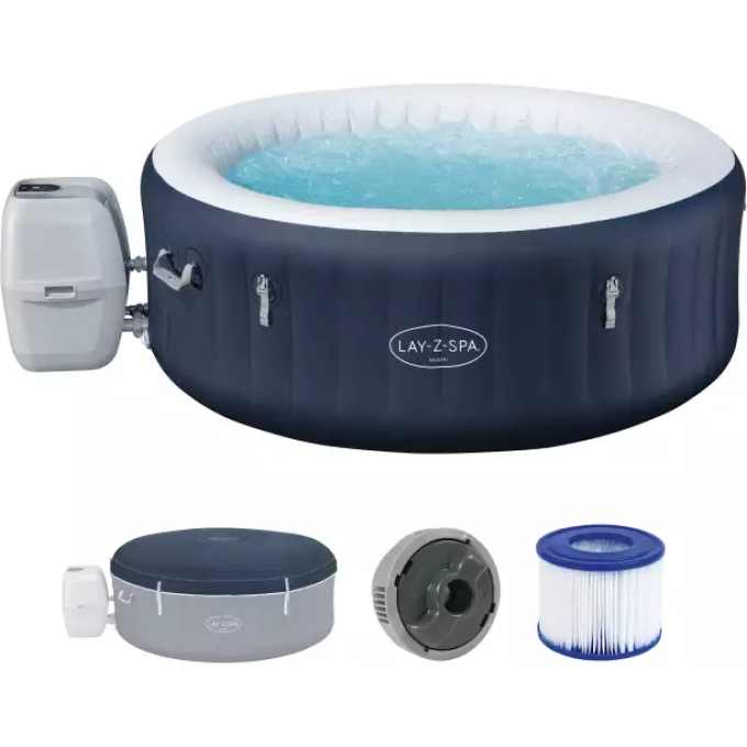 СПА-бассейн BESTWAY MIAMI ENERGYSENSE AIRJET 4 DARK BLUE 180х66 см